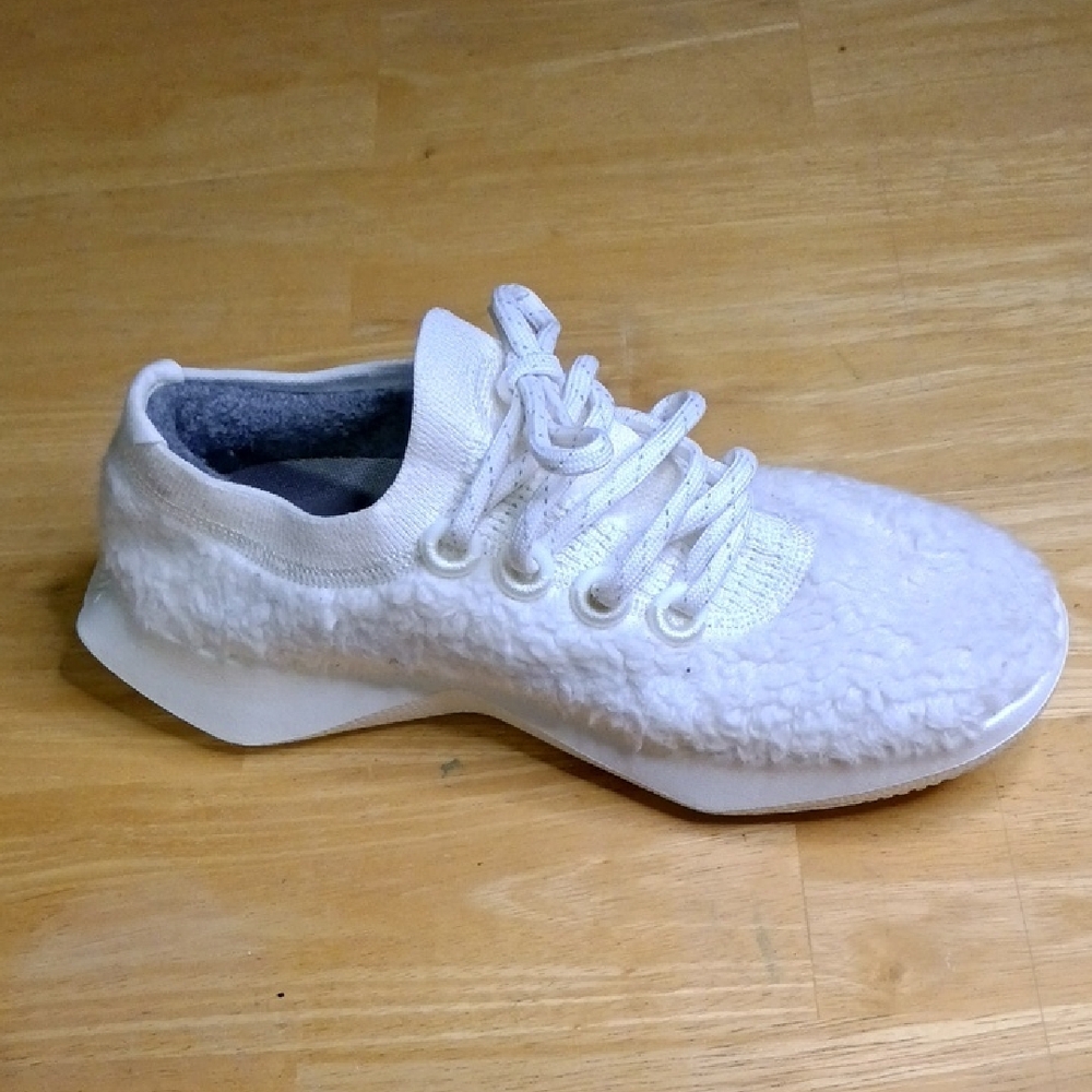 Allbirds Cream Fleece Sneakers - Picture 5 of 10